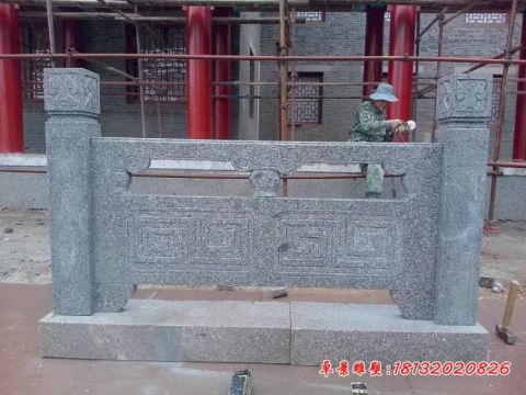 青石仿古栏板石雕