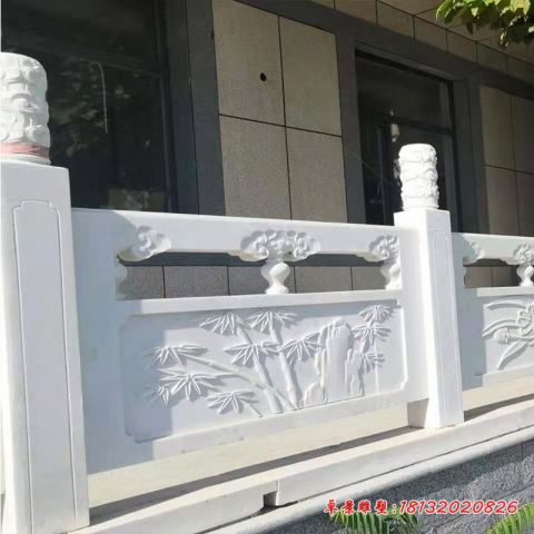 庭院汉白玉栏板石雕