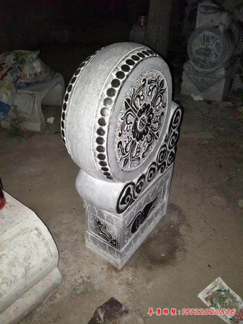 小区青石仿古门墩