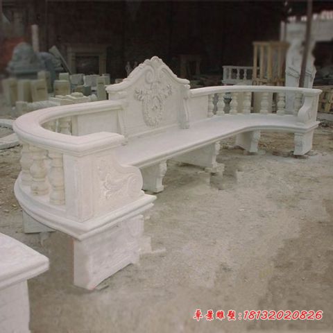 公园欧式长椅石雕