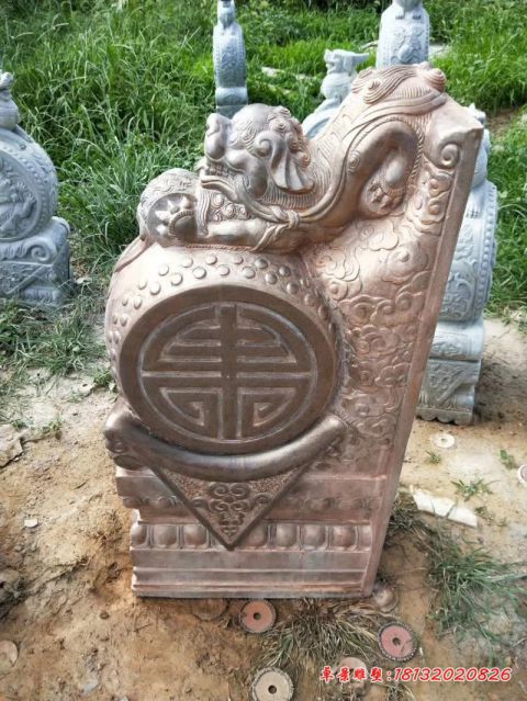 狮子绣球石门墩