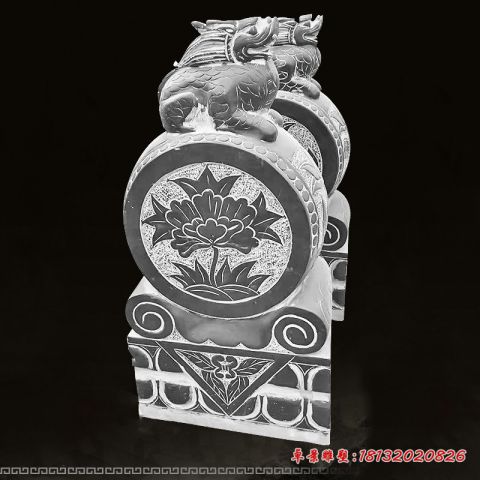 仿古麒麟镇宅门墩