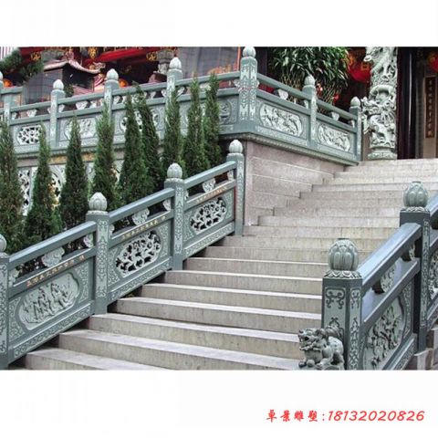 大理石寺庙栏板石雕