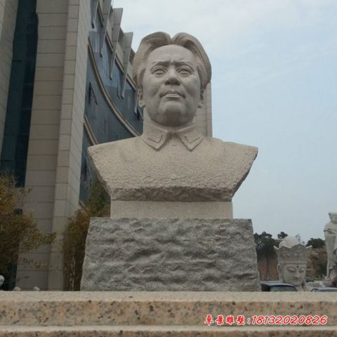 景区伟人毛主席头像石雕