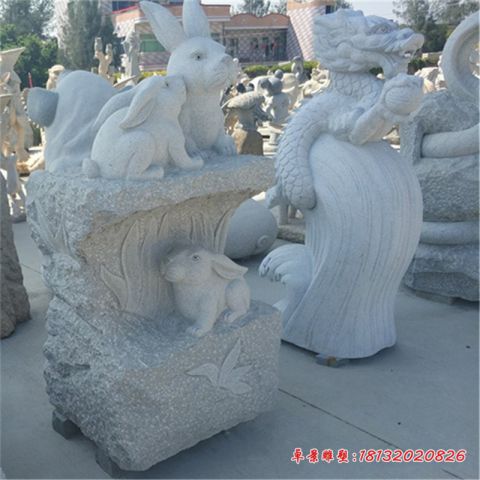 公园12生肖石雕动物石雕