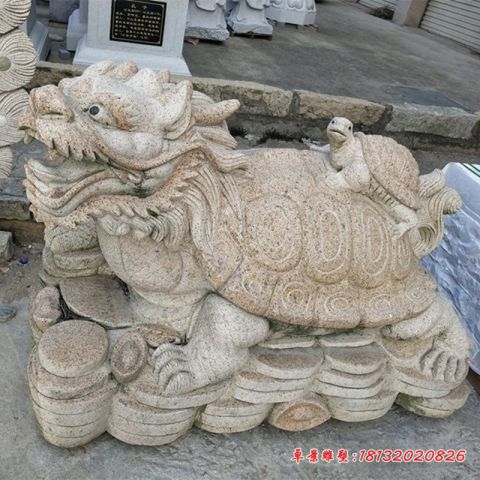 大理石小区龙龟石雕