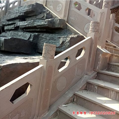 宗教庙宇石雕栏板