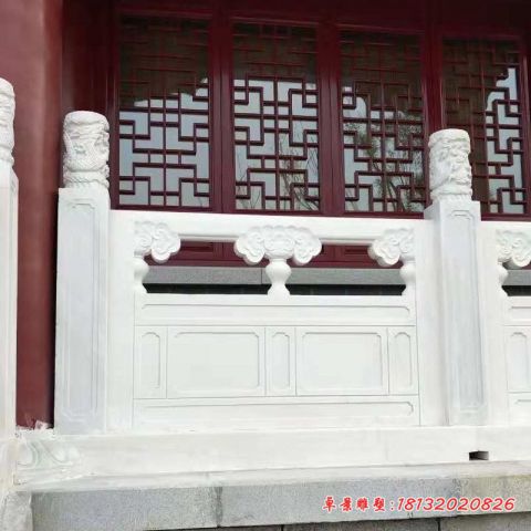 汉白玉空白栏板石雕