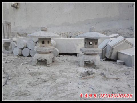园林景观仿古石雕灯