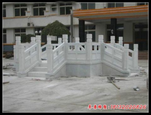 政府广场汉白玉升旗台石雕