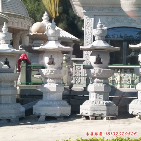 庭院大理石照明石灯