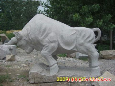 企业大理石开荒牛石雕