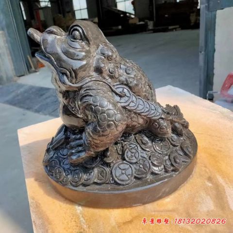 招财企业金蟾石雕