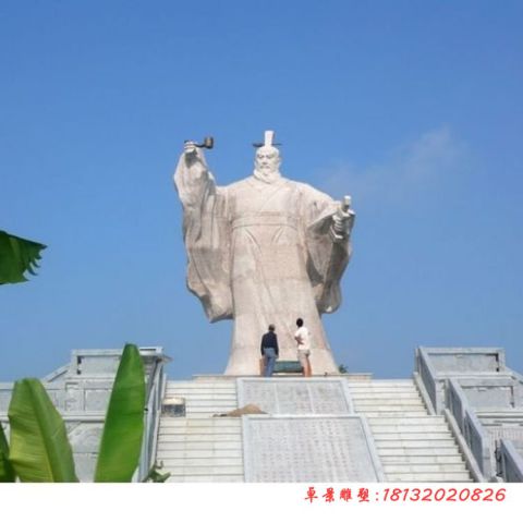 秦末汉初历史人物灌婴石雕