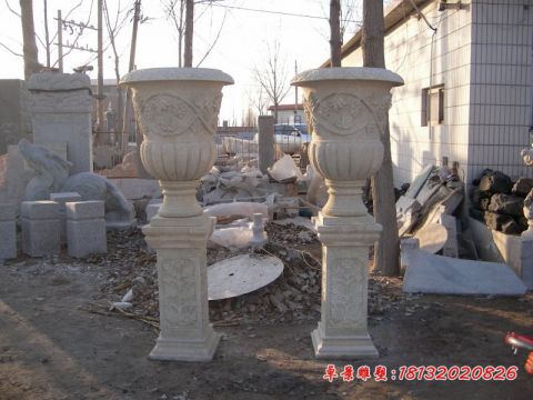 砂岩小区欧式石花盆