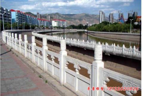城市河道大理石栏板石雕