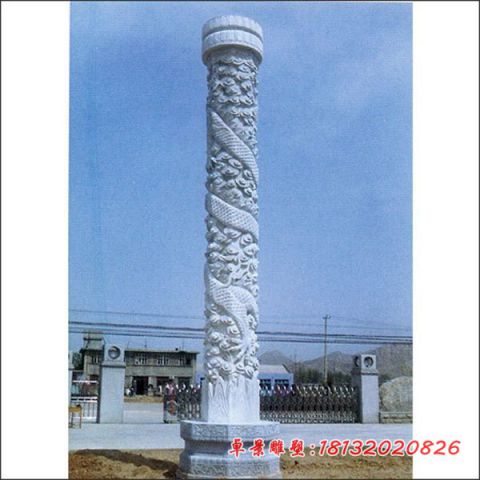 广场景观石雕龙柱