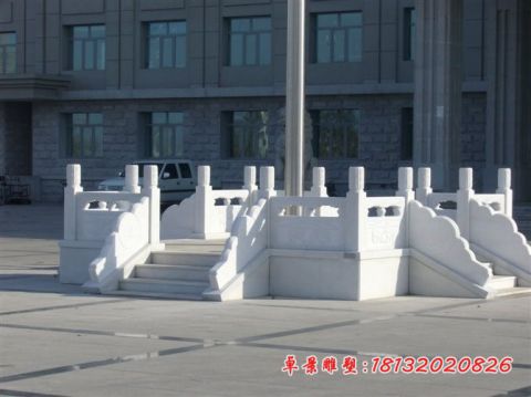 汉白玉广场升旗台石雕