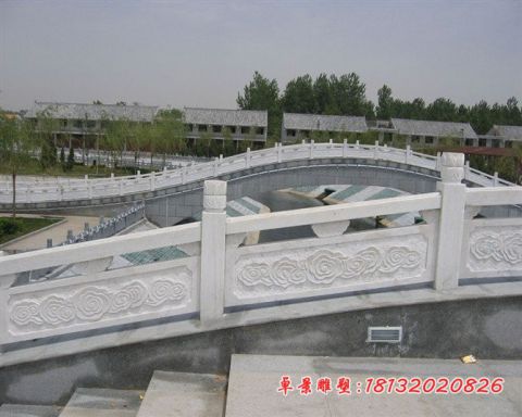 祥云浮雕大理石栏板