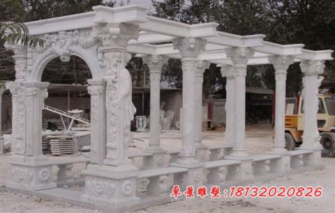 小区欧式走廊石雕