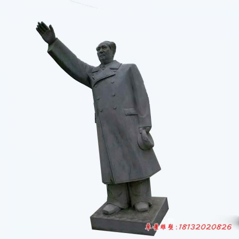 景区伟人大理石挥手毛主席石雕