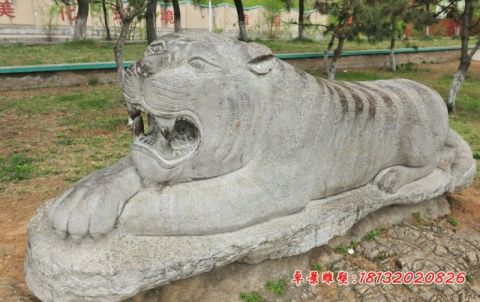 大理石动物老虎石雕