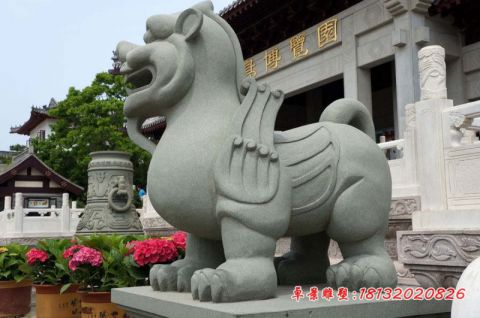 门前大理石貔貅雕塑