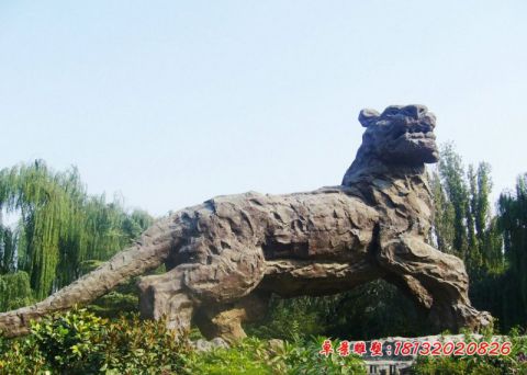 景区大理石大型老虎石雕