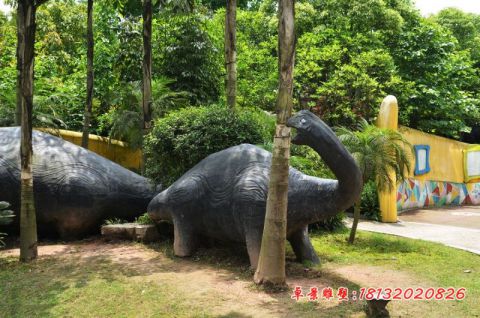 公园动物石雕恐龙