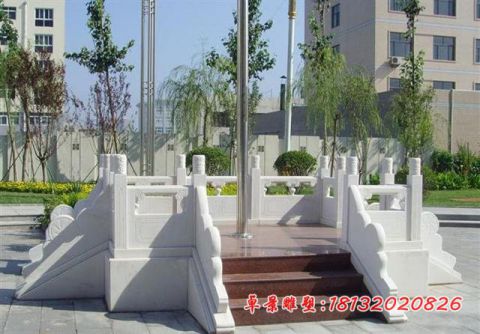 汉白玉校园升旗台