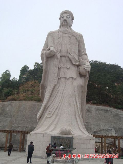 景区大型神像保生大帝石雕