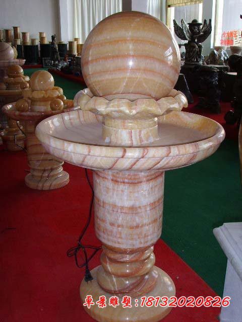 别墅招财风水球石雕