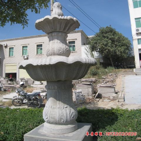 双层公园大理石喷泉
