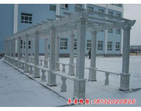 校园大理石走廊石雕