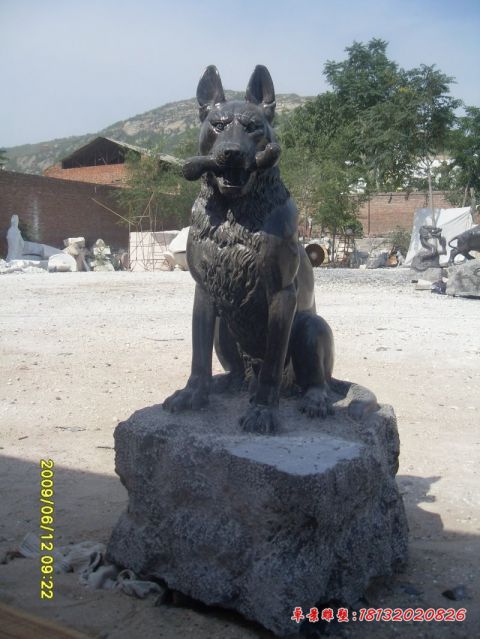公园动物大理石狗石雕