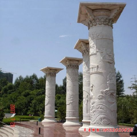 景区大理石文化柱