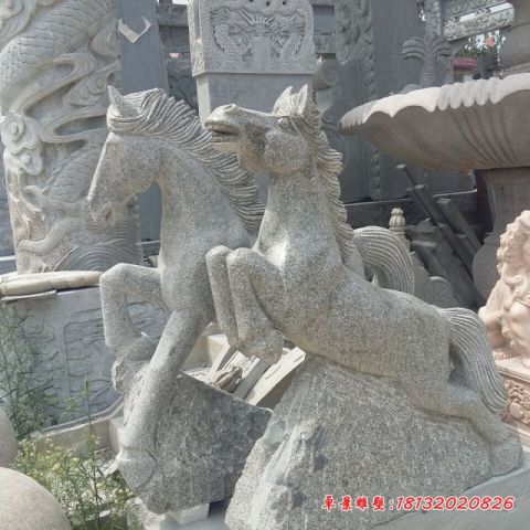 大理石动物石雕奔马