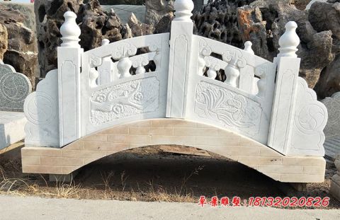汉白玉公园桥石雕