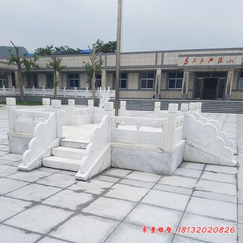 汉白玉升旗台国旗台石雕