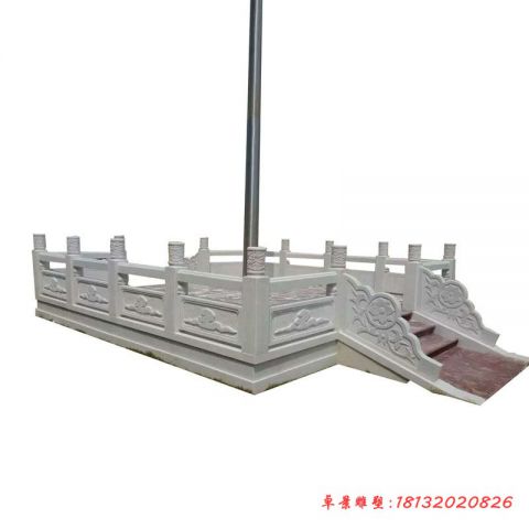 大理石祥云浮雕升旗台