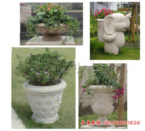 别墅小区花盆石雕