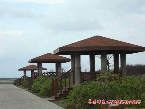 海边景观凉亭石雕