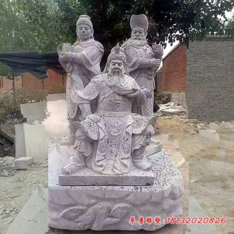 宗教庙宇神像关公石雕