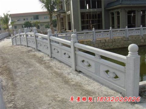 大理石镂空菱形石栏板