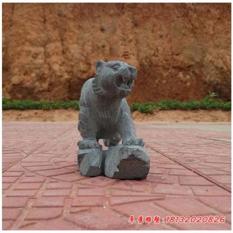 公园动物青石仿古老虎石雕
