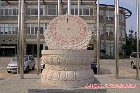 企业花岗岩日晷石雕