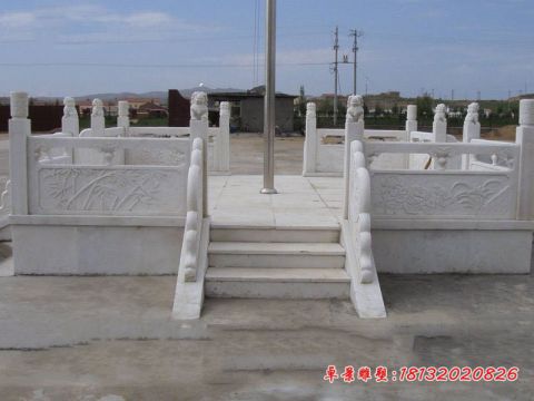 汉白玉广场升旗台