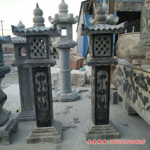寺庙青石仿古石灯