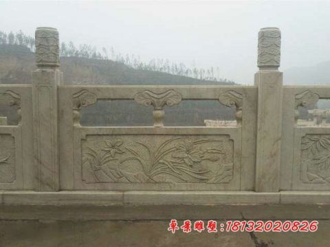 寺庙景区大理石栏板石雕