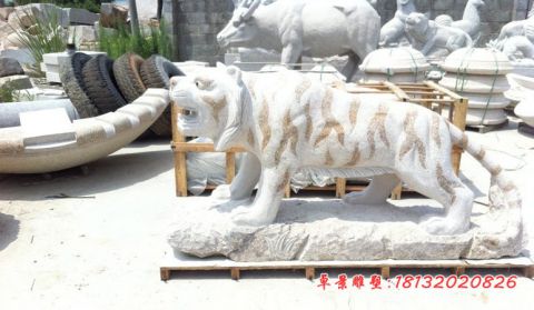 大理石老虎公园石雕